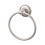 Top KnobsED5Edwardian Bath 6-1/8 in. Towel Ring with Backplate