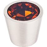Top KnobsTK130Cone-Shaped Knob with Crystal Center 3/4 in.