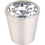 Top KnobsTK129Cone-Shaped Knob with Crystal Center 1-1/16 in.